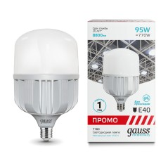 Лампа светодиодная LED 95 Вт 8800 лм 4100К цилиндр Т160 нейтральный E40 AC 220В PROMO Elementary Gau