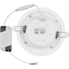 Светильник Gauss Glass круг 12W 990lm 4000K 220-240V IP20 монт D118 160*35 с дек стеклом LED 1/40