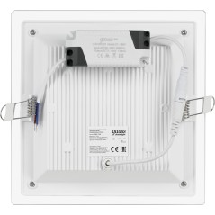 Светильник Gauss Glass кв 18W 1480lm 4000K 220-240V IP20 монт D155х155 200*200*30 с дек стек LED 1/20