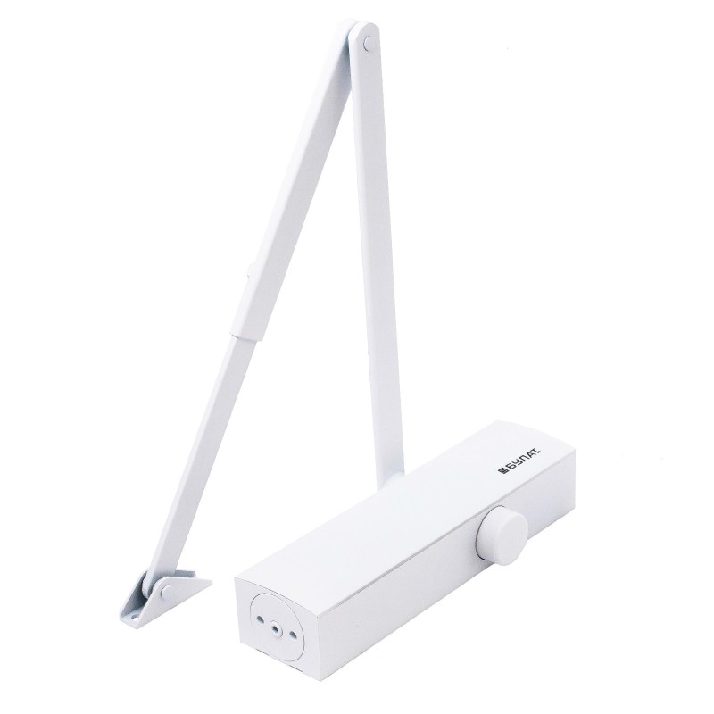 БУЛАТ Доводчик дверной ДД 812/5 С-W (25-120 кг) белый (10)