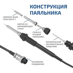 Станция паяльная цифровая 3 в 1 00363