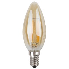 Лампа светодиодная F-LED B35-9W-827-E14 gold (филамент, свеча золот, 9Вт, тепл, E14) (10/100/5000)