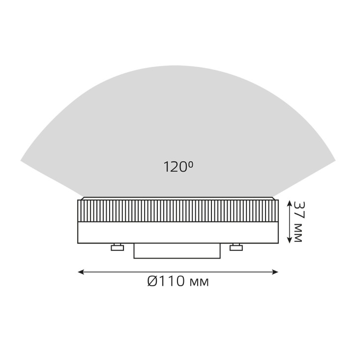 Лампа светодиодная LED 14 Вт 1300 лм 4100К таблетка нейтральный GX70 AC 220В Elementary Gauss Лампа светодиодная LED 14 Вт 1300 лм 4100К таблетка нейтральный GX70 AC 220В Elementary Gauss