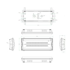 Светильник светодиодный аварийный непостоянный DPA-301-0-65 40LED 3ч IP65 NiCD (10/240)