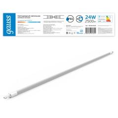 Св-к LED Gauss IP65 1277*29*29мм 24Вт 2500lm 6500К COMPACT лин матовый соед в линию до 10шт /30