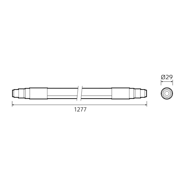 Св-к LED Gauss IP65 1277*29*29мм 24Вт 2500lm 6500К COMPACT лин матовый соед в линию до 10шт /30