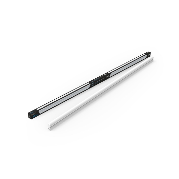 Светильник линейный светодиодный ДБО 15 Вт 1340 лм 6500К AC 220В IP20 1175х22х36мм крепления провода Светильник линейный светодиодный ДБО 15 Вт 1340 лм 6500К AC 220В IP20 1175х22х36мм крепления провода