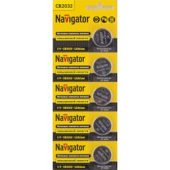 Элемент питания Navigator 94 765 NBT-CR2032-BP5