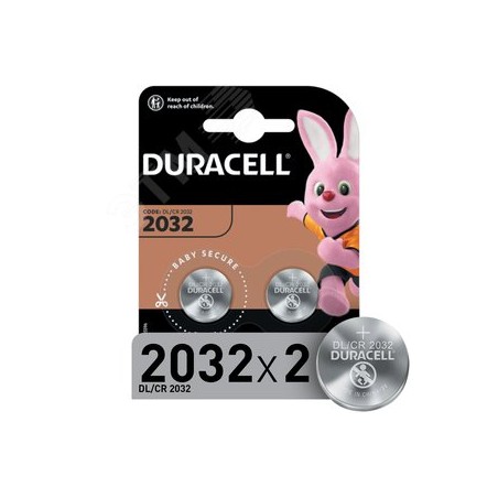 Duracell Specialty литиевая батарейка типа таблетка 2032, 3 V, упаковка из 2 шт. (DL2016/CR2016), предназначена для использовани