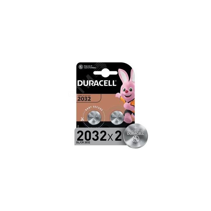 Duracell Specialty литиевая батарейка типа таблетка 2032, 3 V, упаковка из 2 шт. (DL2016/CR2016), предназначена для использовани