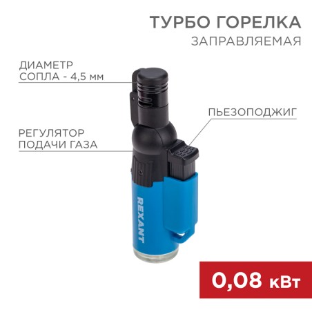 Зажигалка турбо GT-10 заправляемая