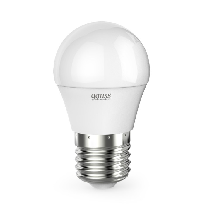 Лампа Gauss Elementary Шар 10W 750lm 6500K Е27 LED 1/10/100