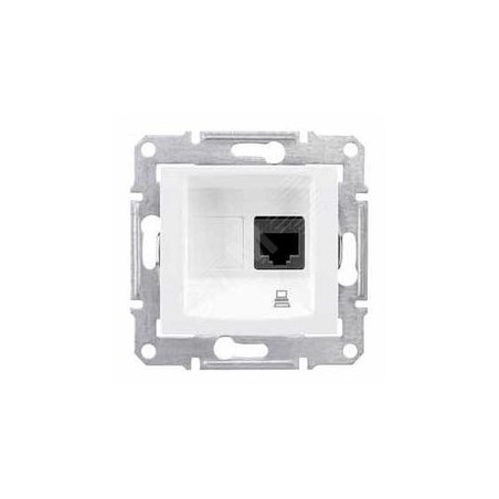 Sedna Розетка компьютерная RJ45 категория 5e в рамку белая