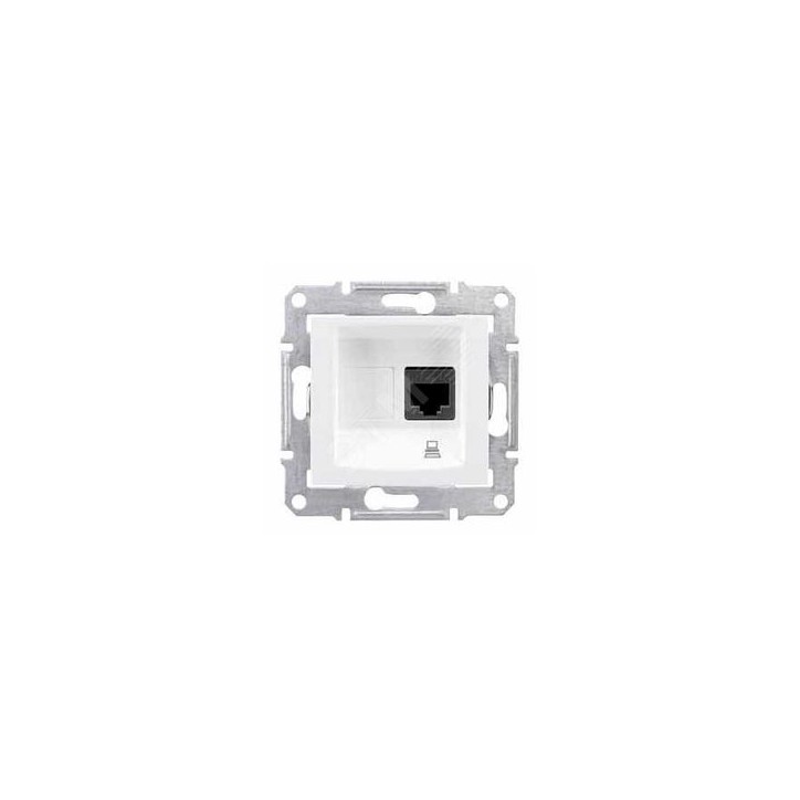 Sedna Розетка компьютерная RJ45 категория 5e в рамку белая