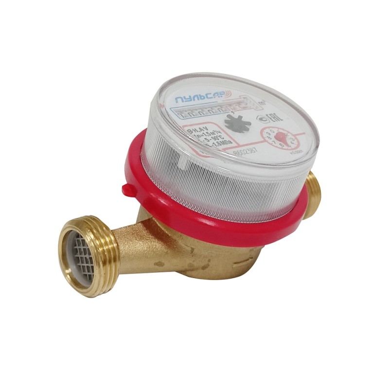 Счетчик воды Р универсальный 1/2' (Ду15), Qn-1,5м3/час, L-110мм, (без присоединителей)