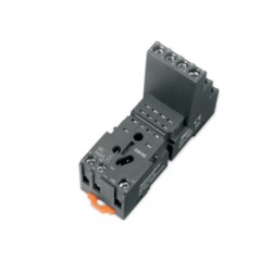 SKC14-E Цоколь SKC14-E, 10A(300V), винтовой зажим, черный, на рейку DIN35-панель, для RKE, RKF, R4N,