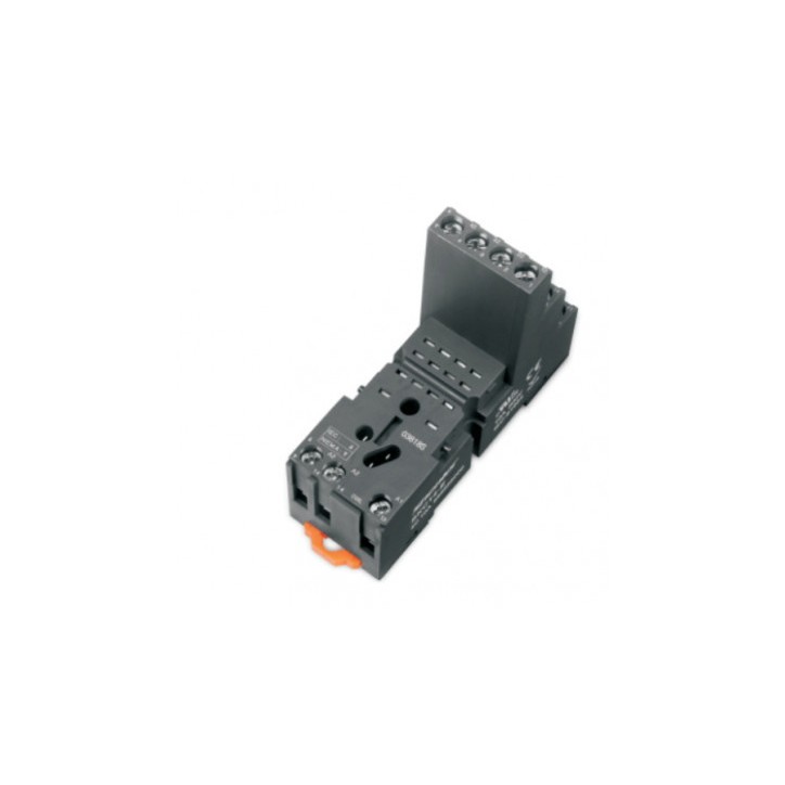 SKC14-E Цоколь SKC14-E, 10A(300V), винтовой зажим, черный, на рейку DIN35-панель, для RKE, RKF, R4N,