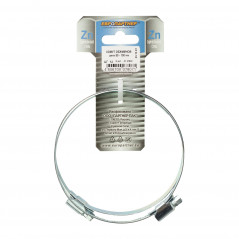 Хомут червячный обжимной оцинкованный 80-100 (2 шт.)