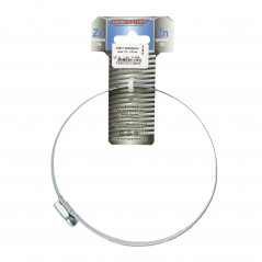 Хомут червячный обжимной оцинкованный 110-130 (1 шт.)