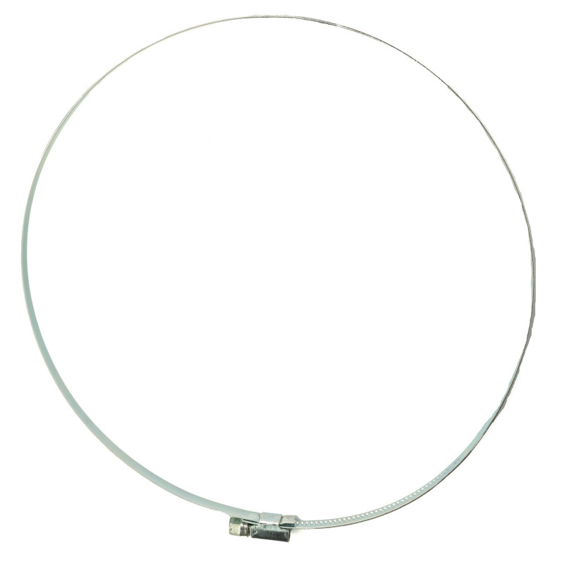 Хомут червячный обжимной оцинкованный 210-230 (1 шт.)