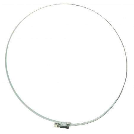 Хомут червячный обжимной оцинкованный 210-230 (1 шт.)