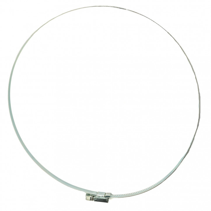 Хомут червячный обжимной оцинкованный 210-230 (1 шт.) Хомут червячный обжимной оцинкованный 210-230 (1 шт.)