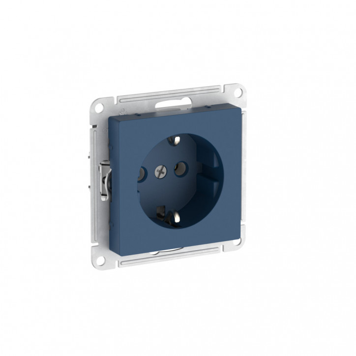 ATLASDESIGN РОЗЕТКА с заземлением, 16А, быстрозажимные клеммы, АКВАМАРИН ATLASDESIGN РОЗЕТКА с заземлением, 16А, быстрозажимные клеммы, АКВАМАРИН