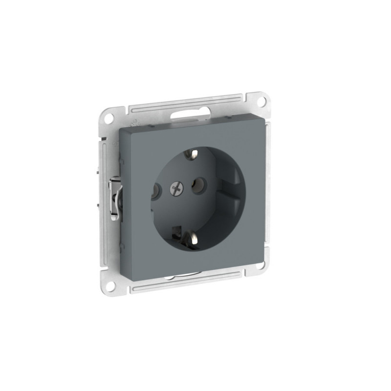 ATLASDESIGN РОЗЕТКА с заземлением, 16А, быстрозажимные клеммы, ГРИФЕЛЬ
