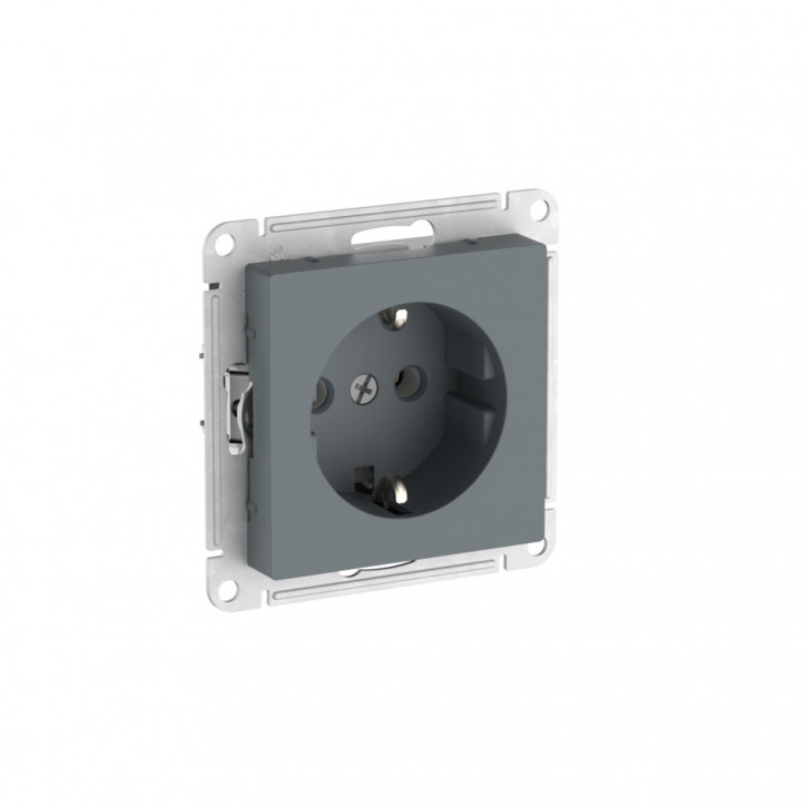 ATLASDESIGN РОЗЕТКА с заземлением, 16А, быстрозажимные клеммы, ГРИФЕЛЬ ATLASDESIGN РОЗЕТКА с заземлением, 16А, быстрозажимные клеммы, ГРИФЕЛЬ