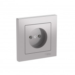 ATLASDESIGN РОЗЕТКА без заземления, 16А, в сборе, быстрозажимные клеммы, АЛЮМИНИЙ