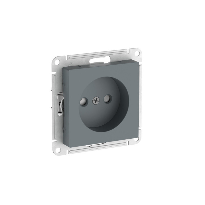 ATLASDESIGN РОЗЕТКА без заземления со шторками, 16А, быстрозажимные клеммы, ГРИФЕЛЬ