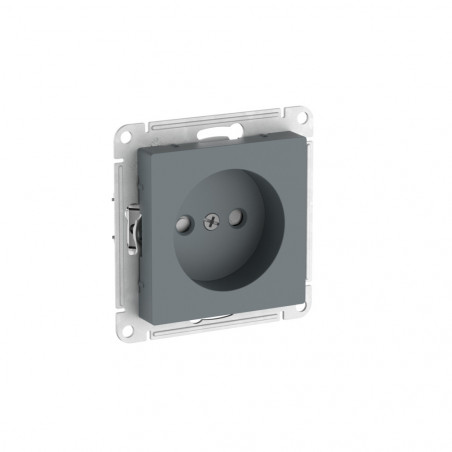 ATLASDESIGN РОЗЕТКА без заземления со шторками, 16А, быстрозажимные клеммы, ГРИФЕЛЬ