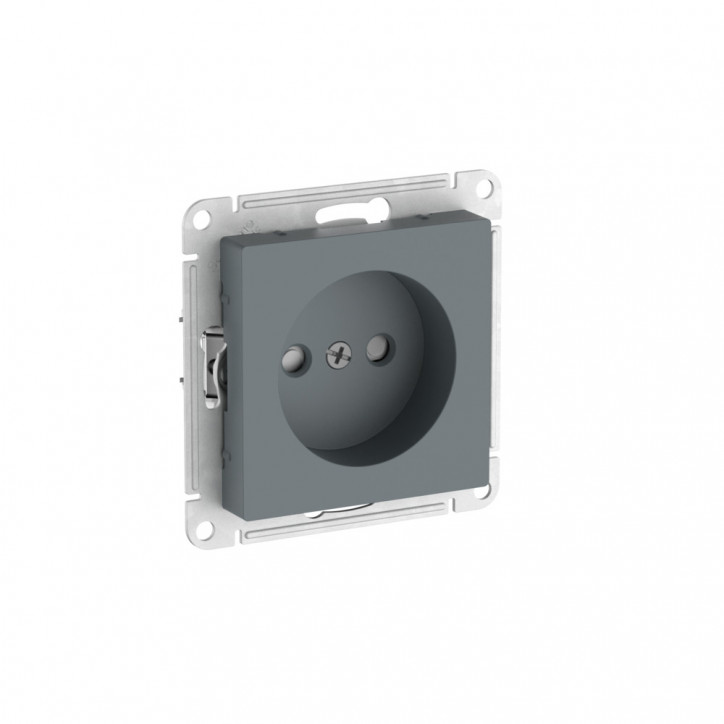 ATLASDESIGN РОЗЕТКА без заземления со шторками, 16А, быстрозажимные клеммы, ГРИФЕЛЬ ATLASDESIGN РОЗЕТКА без заземления со шторками, 16А, быстрозажимные клеммы, ГРИФЕЛЬ