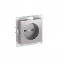 ATLASDESIGN РОЗЕТКА без заземления без шторок, 16А, быстрозажимные клеммы, АЛЮМИНИЙ