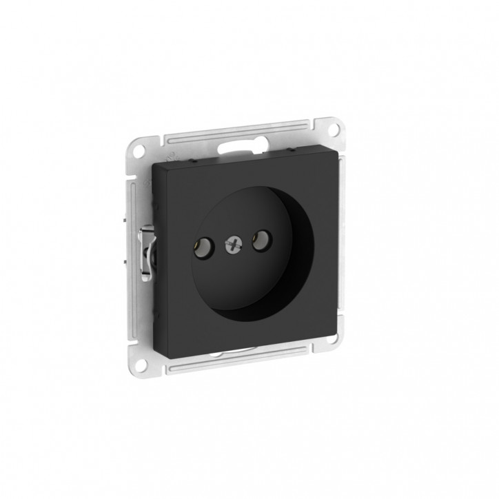 ATLASDESIGN РОЗЕТКА без заземления без шторок, 16А, быстрозажимные клеммы, КАРБОН ATLASDESIGN РОЗЕТКА без заземления без шторок, 16А, быстрозажимные клеммы, КАРБОН
