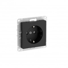 ATLASDESIGN РОЗЕТКА с заземлением со шторками, 16А, быстрозажимные клеммы, КАРБОН