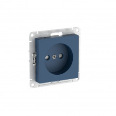 ATLASDESIGN РОЗЕТКА без заземления со шторками, 16А, быстрозажимные клеммы, АКВАМАРИН