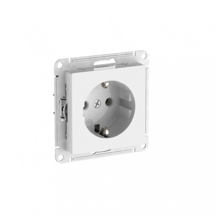 ATLASDESIGN РОЗЕТКА с заземлением, 16А, быстрозажимные клеммы, БЕЛЫЙ ATLASDESIGN РОЗЕТКА с заземлением, 16А, быстрозажимные клеммы, БЕЛЫЙ