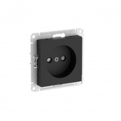 ATLASDESIGN РОЗЕТКА без заземления со шторками, 16А, быстрозажимные клеммы, КАРБОН