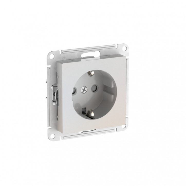 ATLASDESIGN РОЗЕТКА с заземлением со шторками, 16А, быстрозажимные клеммы, ЖЕМЧУГ ATLASDESIGN РОЗЕТКА с заземлением со шторками, 16А, быстрозажимные клеммы, ЖЕМЧУГ