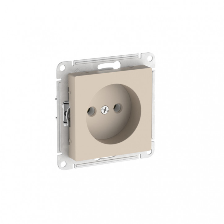 ATLASDESIGN РОЗЕТКА без заземления без шторок, 16А, быстрозажимные клеммы, ПЕСОЧНЫЙ ATLASDESIGN РОЗЕТКА без заземления без шторок, 16А, быстрозажимные клеммы, ПЕСОЧНЫЙ