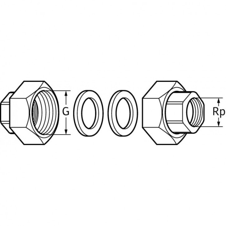 Аксессуар 1/2'' F UNION KIT