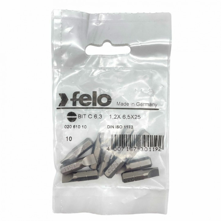 Бита плоская шлицевая серия Industrial SL 6,5x1,2 10 шт Бита плоская шлицевая серия Industrial SL 6,5x1,2 10 шт