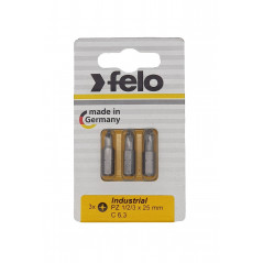 Бита крестовая PZ 1/PZ 2/PZ 3X25, 3 шт в блистере