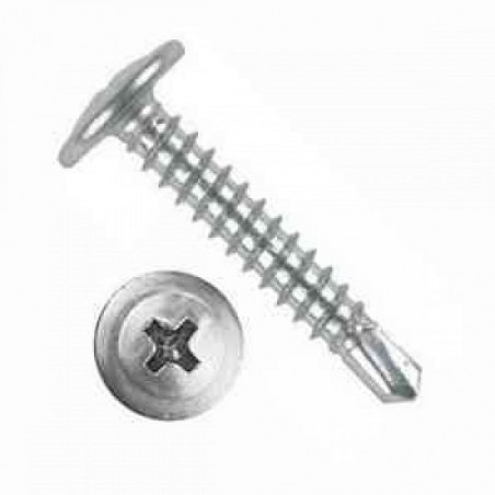 Саморез 4.2х25 по металлу пресс-шайба сверло оцинкованный