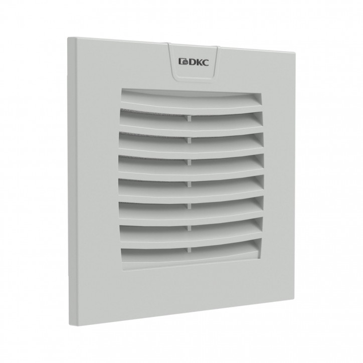 Вентиляционная решетка с фильтром ЭМС 120x120 мм, IP54