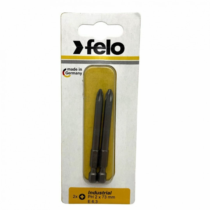 Бита крестовая серия Industrial E6,3 PH 2X73, 2 шт в блистере Бита крестовая серия Industrial E6,3 PH 2X73, 2 шт в блистере