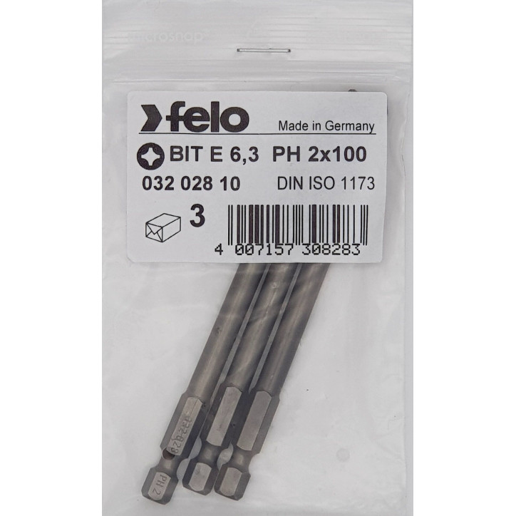 Бита крестовая серия Industrial PH 2X100, 3 шт