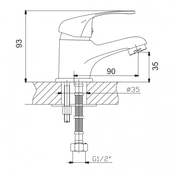 Смеситель для умывальника шаровый Смеситель для умывальника шаровый