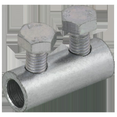 Зажим соединительный прямой пруток-пруток 6-8мм оцинкованная сталь IEK